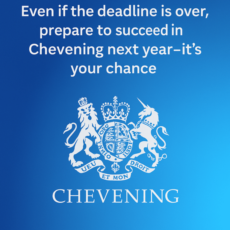 Home missed the chevening deadline